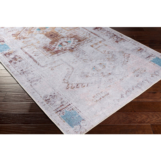 Surya Amelie Traditional Medium Gray, Charcoal, Aqua, Olive, Wheat Rugs AML-2324