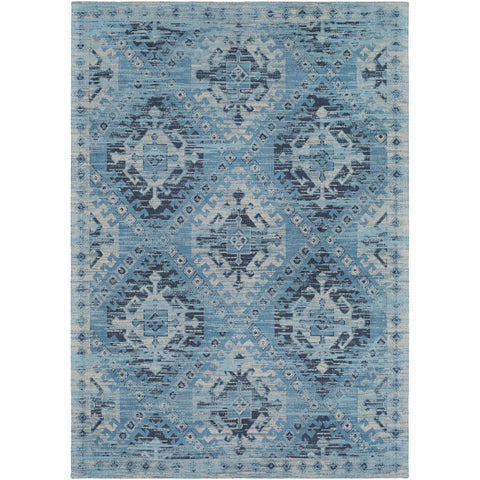 Image of Surya Amsterdam Bohemian/Global Sky Blue, Navy, Ivory Rugs AMS-1000-Wanderlust Rugs