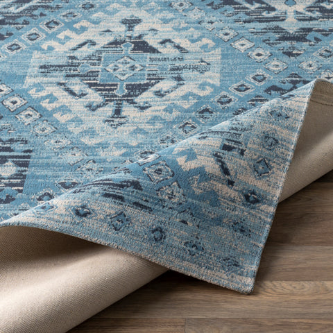 Image of Surya Amsterdam Bohemian/Global Sky Blue, Navy, Ivory Rugs AMS-1000-Wanderlust Rugs