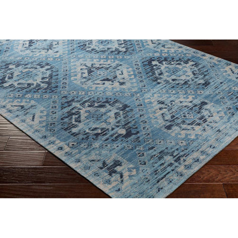 Image of Surya Amsterdam Bohemian/Global Sky Blue, Navy, Ivory Rugs AMS-1000-Wanderlust Rugs