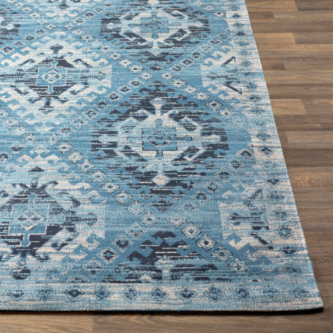 Image of Surya Amsterdam Bohemian/Global Sky Blue, Navy, Ivory Rugs AMS-1000-Wanderlust Rugs