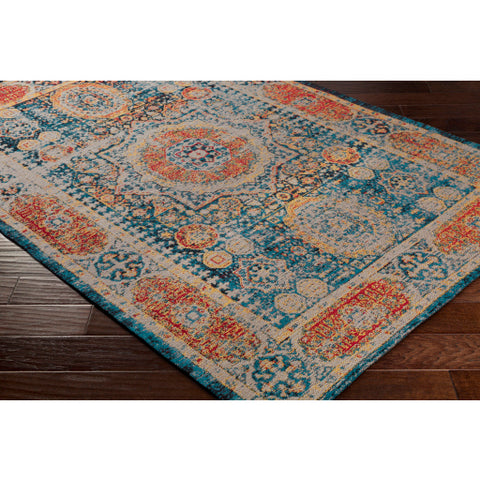 Image of Surya Amsterdam Traditional Bright Blue, Saffron, Bright Red, Black, Taupe Rugs AMS-1009