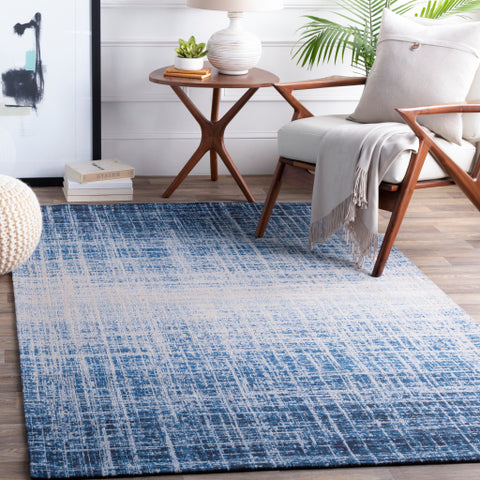 Image of Surya Amsterdam Modern Dark Blue, Pale Blue, Beige, Ink Rugs AMS-1019