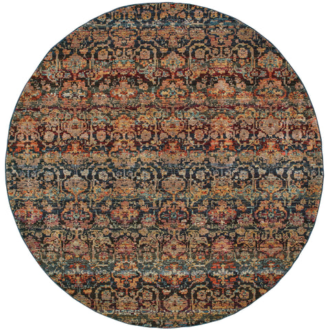 Image of Oriental Weavers Andorra 6836C 1'10" X 3' 2" Casual Multi Blue Ombre-Wanderlust Rugs