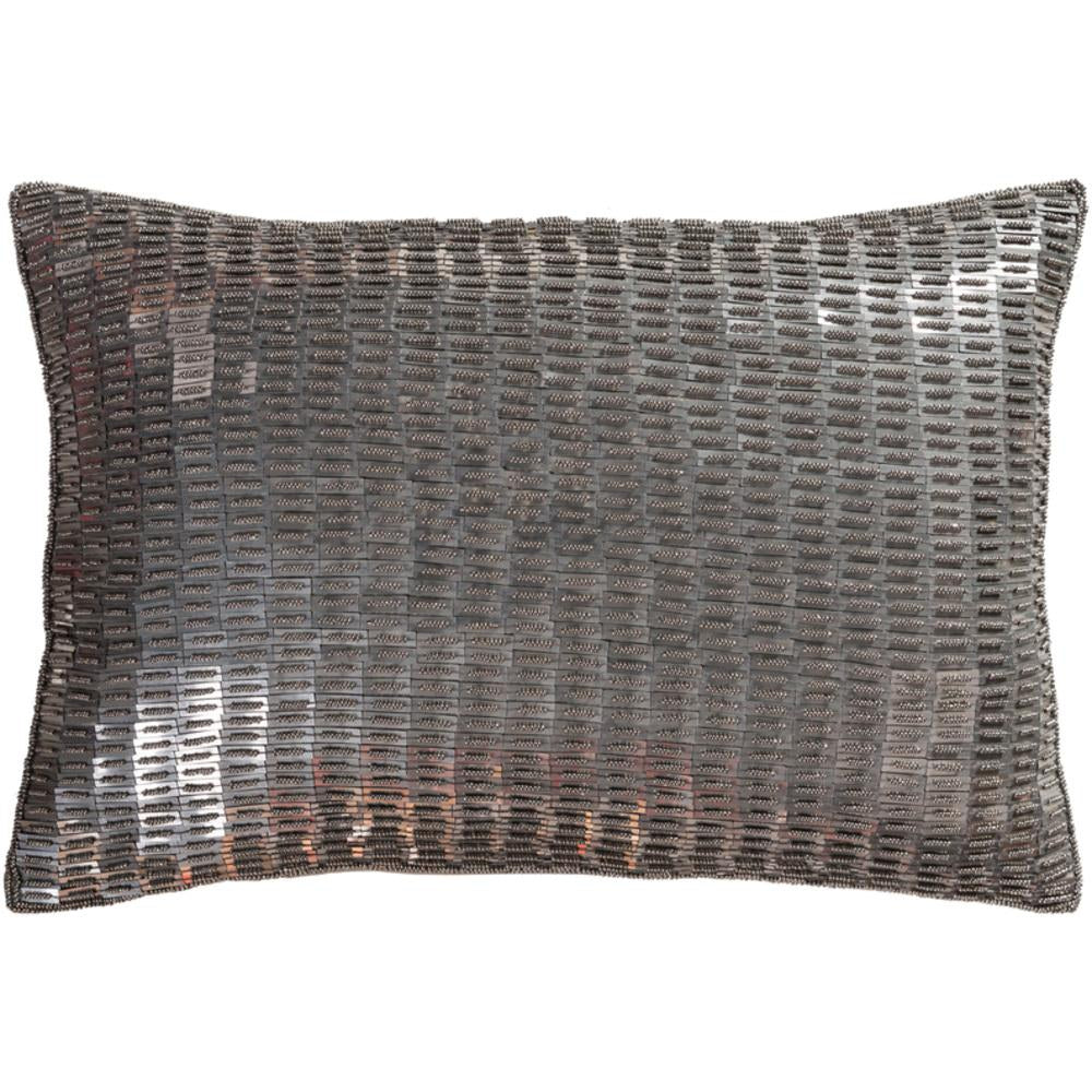 Surya Ankara Texture Metallic - Silver, Medium Gray Pillow Kit ANK-001-Wanderlust Rugs