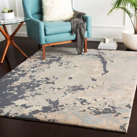 Image of Surya Andromeda Modern Ivory, Pale Blue, Light Gray, Taupe, Medium Gray, Camel, Charcoal Rugs ANM-1007