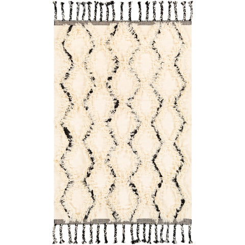 Image of Surya Apache Global Cream, Black Rugs APA-2300