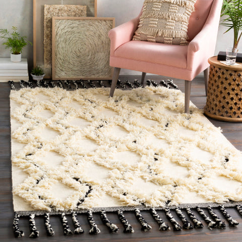 Image of Surya Apache Global Cream, Black Rugs APA-2300