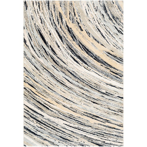 Surya Apricity Modern Butter, Cream, Medium Gray, Light Gray, White, Pale Blue Rugs APY-1019