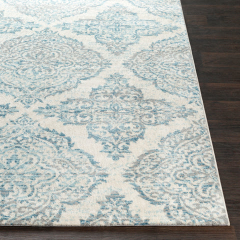 Image of Surya Apricity Traditional Sky Blue, Pale Blue, White, Medium Gray Rugs APY-1023
