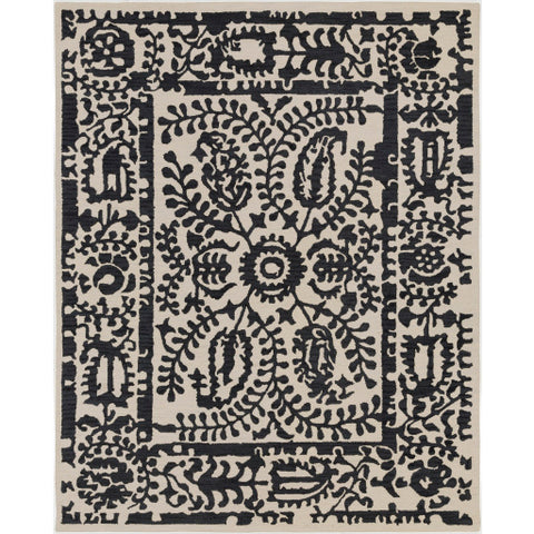 Image of Surya Armelle Global Black, Cream Rugs ARM-1021