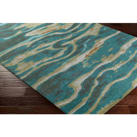 Image of Surya Artist Studio Modern Emerald, Olive, Taupe, Burnt Orange, Dark Brown, Dark Green Rugs ART-243