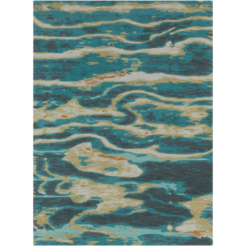 Image of Surya Artist Studio Modern Emerald, Olive, Taupe, Burnt Orange, Dark Brown, Dark Green Rugs ART-243