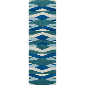 Surya Artist Studio Modern Bright Blue, Teal, Aqua, Sea Foam Rugs ART-253