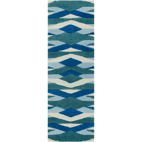 Image of Surya Artist Studio Modern Bright Blue, Teal, Aqua, Sea Foam Rugs ART-253