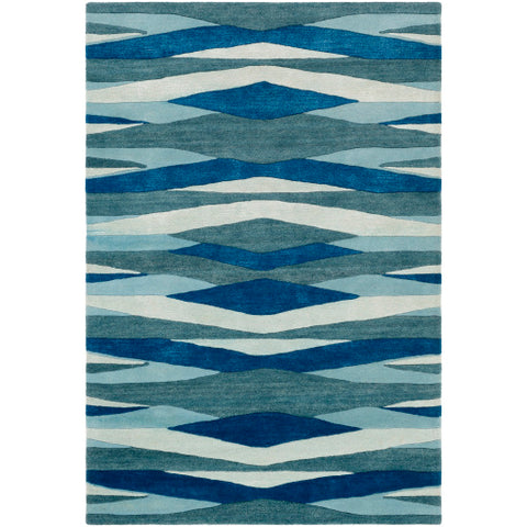 Image of Surya Artist Studio Modern Bright Blue, Teal, Aqua, Sea Foam Rugs ART-253