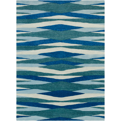 Image of Surya Artist Studio Modern Bright Blue, Teal, Aqua, Sea Foam Rugs ART-253