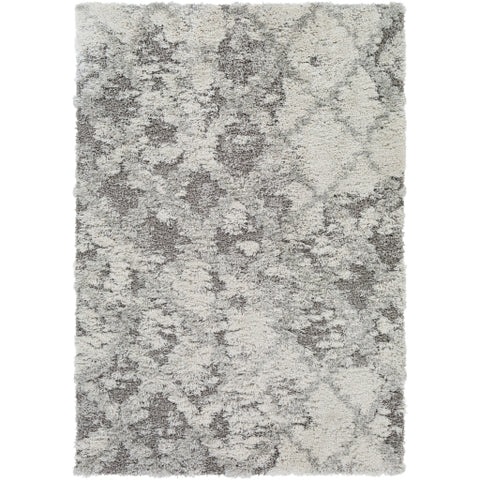 Image of Surya Alta shag Modern White, Light Gray, Medium Gray Rugs ASG-2305