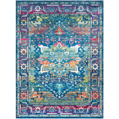 Image of Surya Aura Silk Traditional Sky Blue, Bright Blue, Black, Bright Pink, Bright Red, Lime, Dark Green, Bright Yellow, Saffron, White, Medium Gray, Charcoal, Navy Rugs ASK-2302