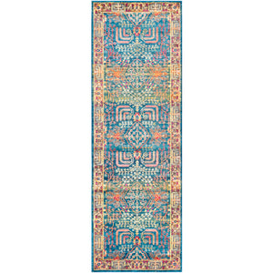 Surya Aura Silk Traditional Sky Blue, Bright Blue, Navy, Lime, Camel, Dark Brown, Bright Red, Bright Pink, Bright Yellow, Saffron, White Rugs ASK-2310