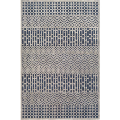 Image of Surya Aesop Global Dark Blue, Medium Gray Rugs ASP-2302