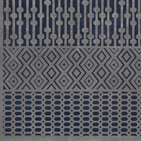 Image of Surya Aesop Global Dark Blue, Medium Gray Rugs ASP-2302