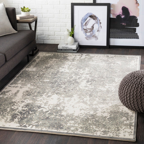 Image of Surya Aesop Traditional Sea Foam, Medium Gray, Beige Rugs ASP-2308