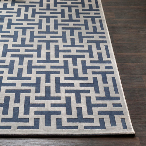 Image of Surya Aesop Modern Dark Blue, Medium Gray Rugs ASP-2312