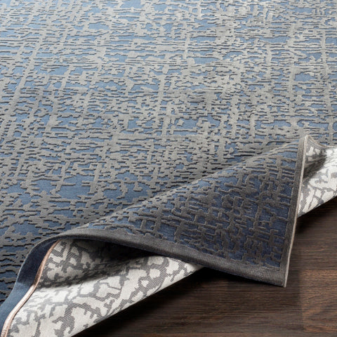 Image of Surya Aesop Modern Dark Blue, Charcoal Rugs ASP-2320