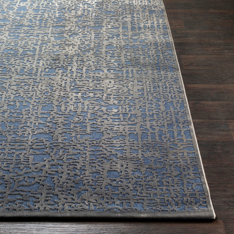 Image of Surya Aesop Modern Dark Blue, Charcoal Rugs ASP-2320