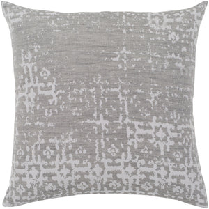 Surya Abstraction Modern Light Gray, Medium Gray, White Pillow Cover ASR-002-Wanderlust Rugs