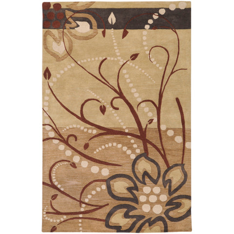 Image of Surya Athena Modern Camel, Khaki, Tan, Dark Brown Rugs ATH-5006