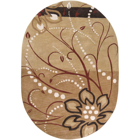 Image of Surya Athena Modern Camel, Khaki, Tan, Dark Brown Rugs ATH-5006