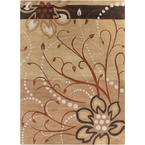 Image of Surya Athena Modern Camel, Khaki, Tan, Dark Brown Rugs ATH-5006