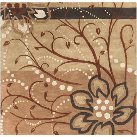 Image of Surya Athena Modern Camel, Khaki, Tan, Dark Brown Rugs ATH-5006