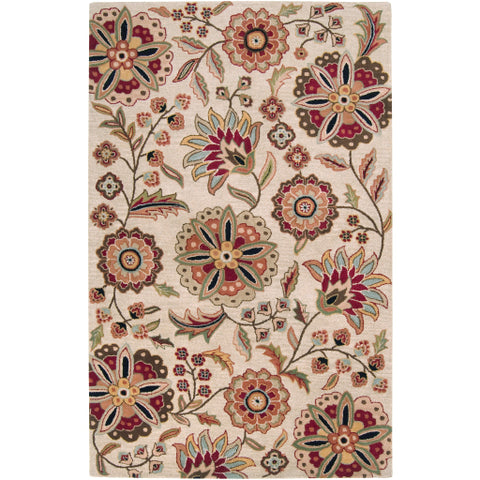 Image of Surya Athena Cottage Dark Brown, Dark Red, Taupe, Camel, Tan, Olive, Light Gray Rugs ATH-5035