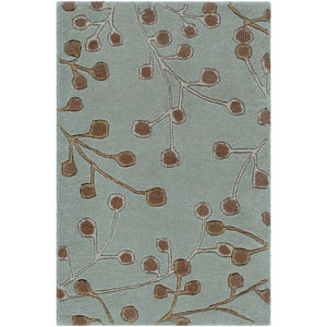 Surya Athena Cottage Sea Foam, Taupe, Dark Brown Rugs ATH-5058