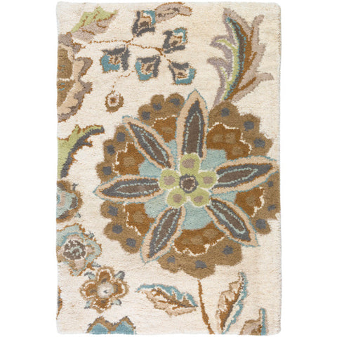 Image of Surya Athena Cottage Denim, Aqua, Moss, Light Gray, Tan, Sea Foam, Khaki Rugs ATH-5063