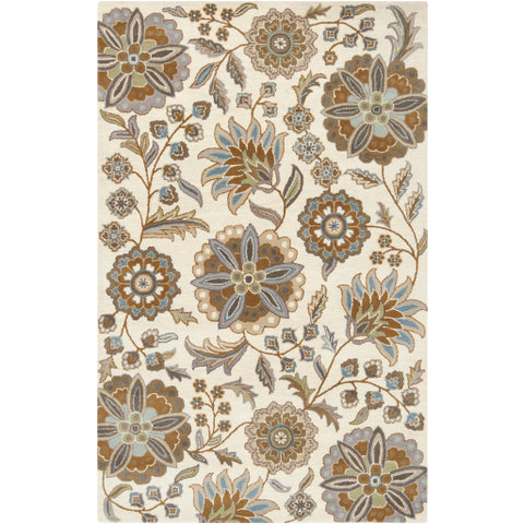 Image of Surya Athena Cottage Denim, Aqua, Moss, Light Gray, Tan, Sea Foam, Khaki Rugs ATH-5063