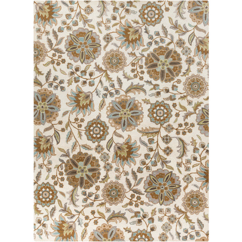 Image of Surya Athena Cottage Denim, Aqua, Moss, Light Gray, Tan, Sea Foam, Khaki Rugs ATH-5063