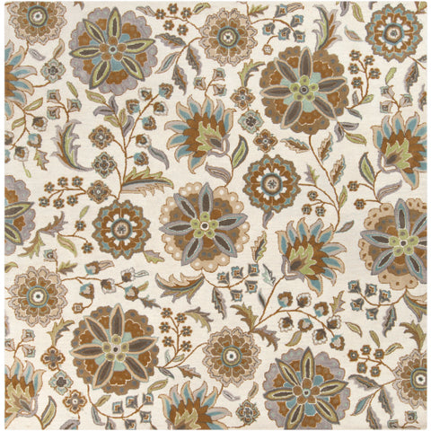 Image of Surya Athena Cottage Denim, Aqua, Moss, Light Gray, Tan, Sea Foam, Khaki Rugs ATH-5063