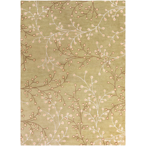 Image of Surya Athena Cottage Taupe, Olive, Tan, Camel Rugs ATH-5113