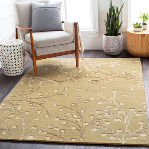 Image of Surya Athena Cottage Taupe, Olive, Tan, Camel Rugs ATH-5113