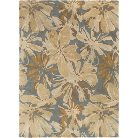 Image of Surya Athena Modern Beige, Camel, Teal, Tan, Taupe, Denim Rugs ATH-5149