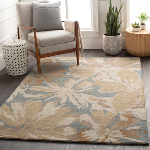 Image of Surya Athena Modern Beige, Camel, Teal, Tan, Taupe, Denim Rugs ATH-5149