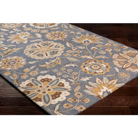 Image of Surya Athena Cottage Denim, Sage, Mustard, Dark Brown, Khaki, Tan, Beige Rugs ATH-5151