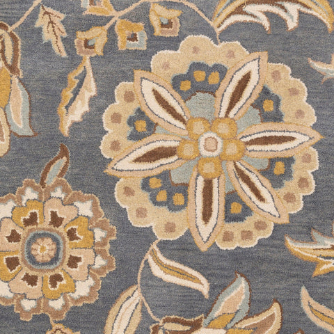 Image of Surya Athena Cottage Denim, Sage, Mustard, Dark Brown, Khaki, Tan, Beige Rugs ATH-5151