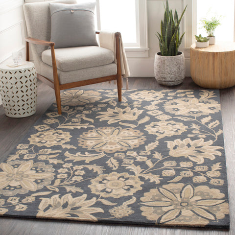 Image of Surya Athena Cottage Charcoal, Khaki, Medium Gray, Camel Rugs ATH-5153