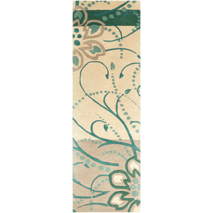 Surya Athena Modern Dark Green, Teal, Taupe, Cream Rugs ATH-5154