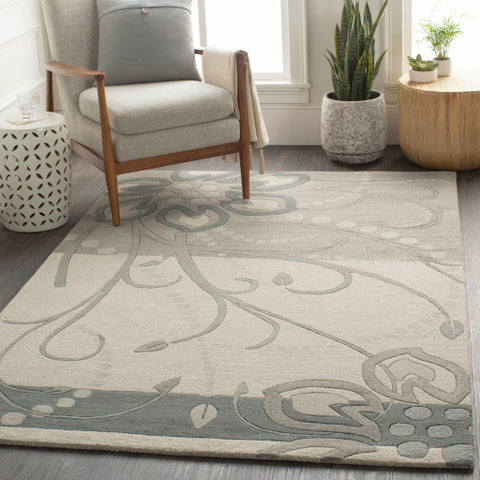 Image of Surya Athena Modern Sage, Light Gray, Teal, Medium Gray, Beige Rugs ATH-5155